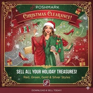Christmas Treasures! Holiday Dresses & More! Red Green Silver & Gold